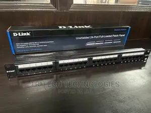 D-Link NPP-C61BLK241 Cat6 Patch Panel 24 Port Loaded