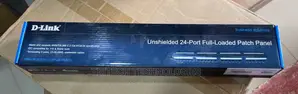 D-Link NPP-C61BLK241 Cat6 Patch Panel 24 Port Loaded