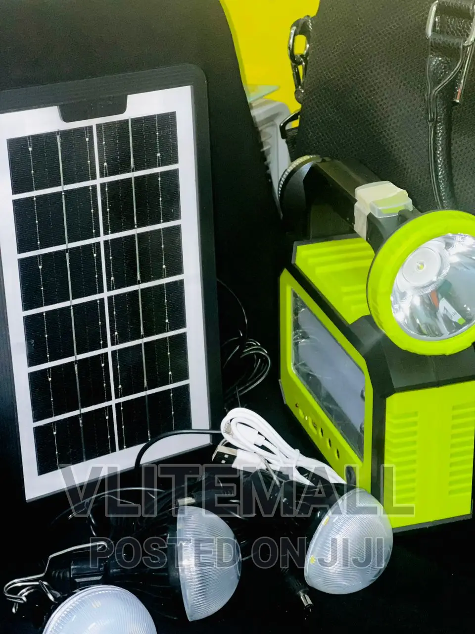 Flashlight With Solar Panel And Lamps (GD-8181)