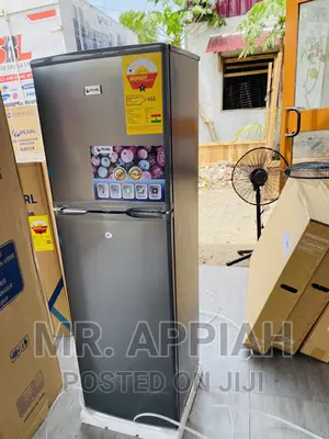 Brand New Pearl PF-270 Ix Double Door Fridge(Gray)166L.