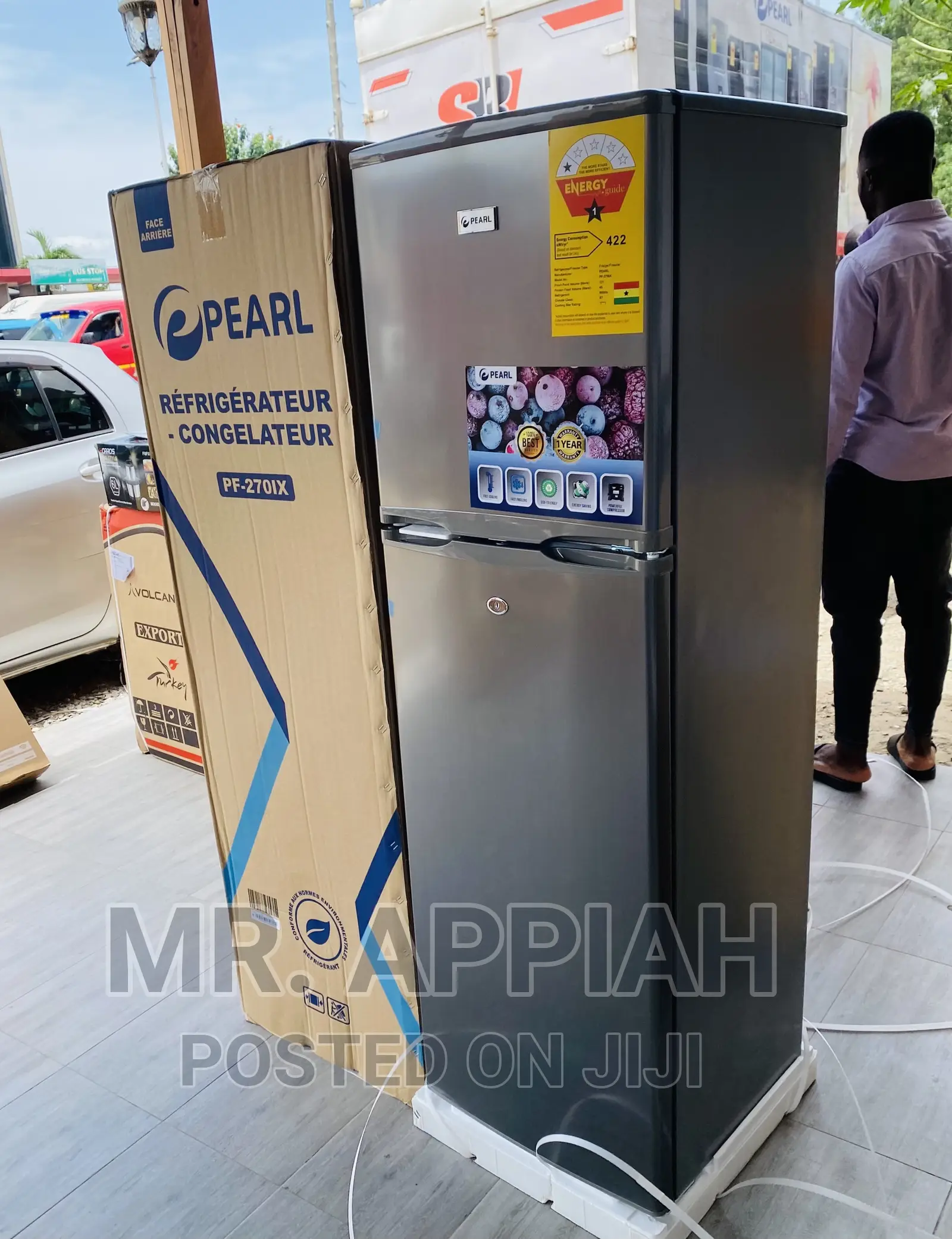 Highly Energy Saving Pearl 166L PF-270 Ix 2 Door Fridge 