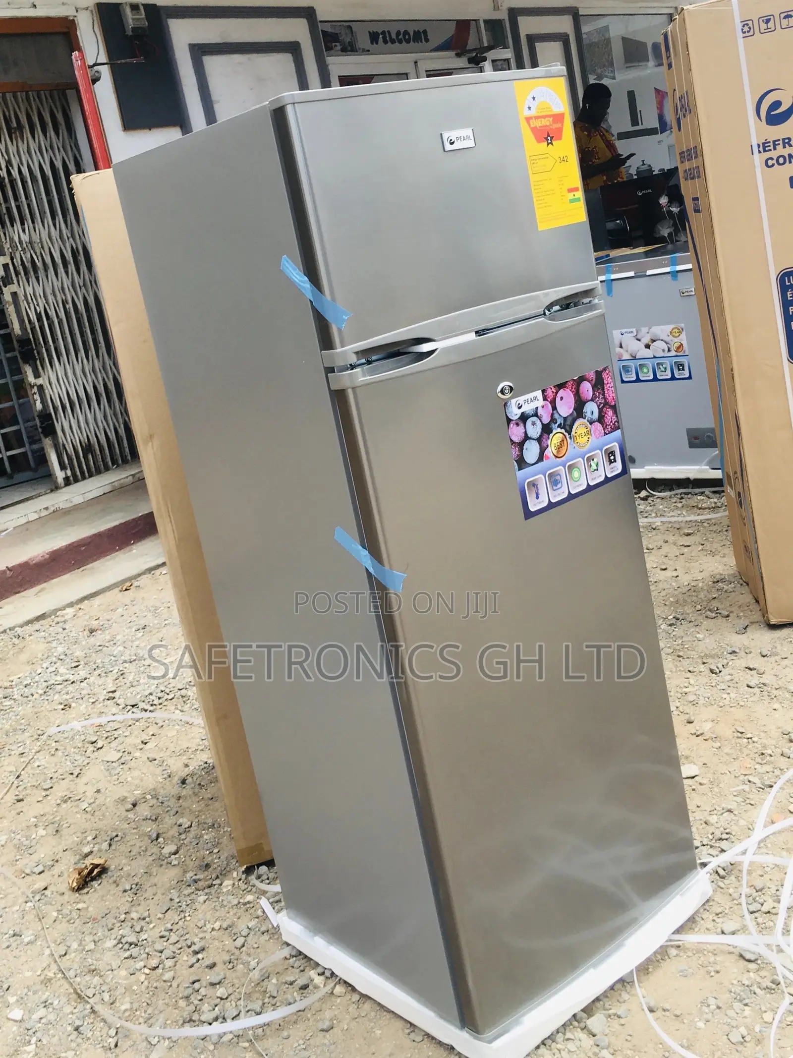 Doubledoor Topfreezer Gray Pearl Pf-250 205 Liters Fridge 