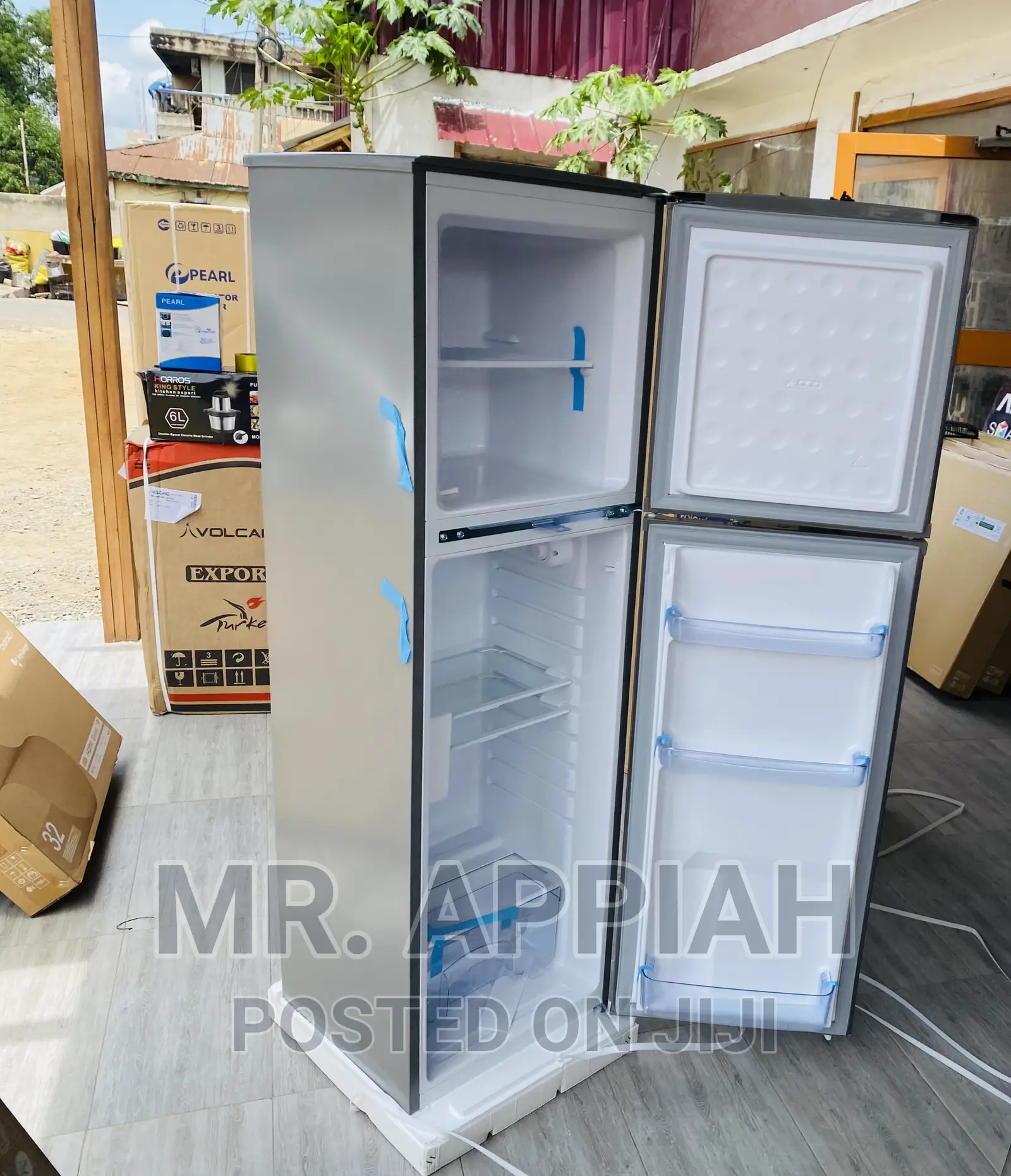 New Pearl PF-270 Ix 166ltr Double Door Refrigerator(Gray).