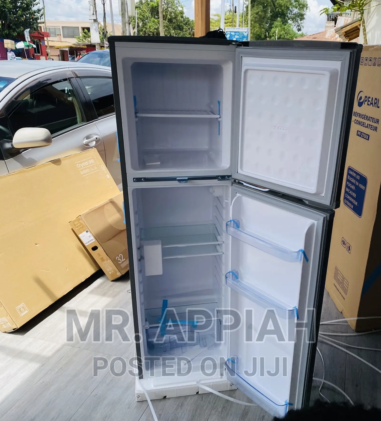 Durable Pearl PF-270 Ix Double Door Fridge(Gray).
