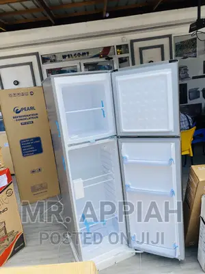 Cost Saving Pearl PF-270 Ix Double Door Fridge(166L)Gray.