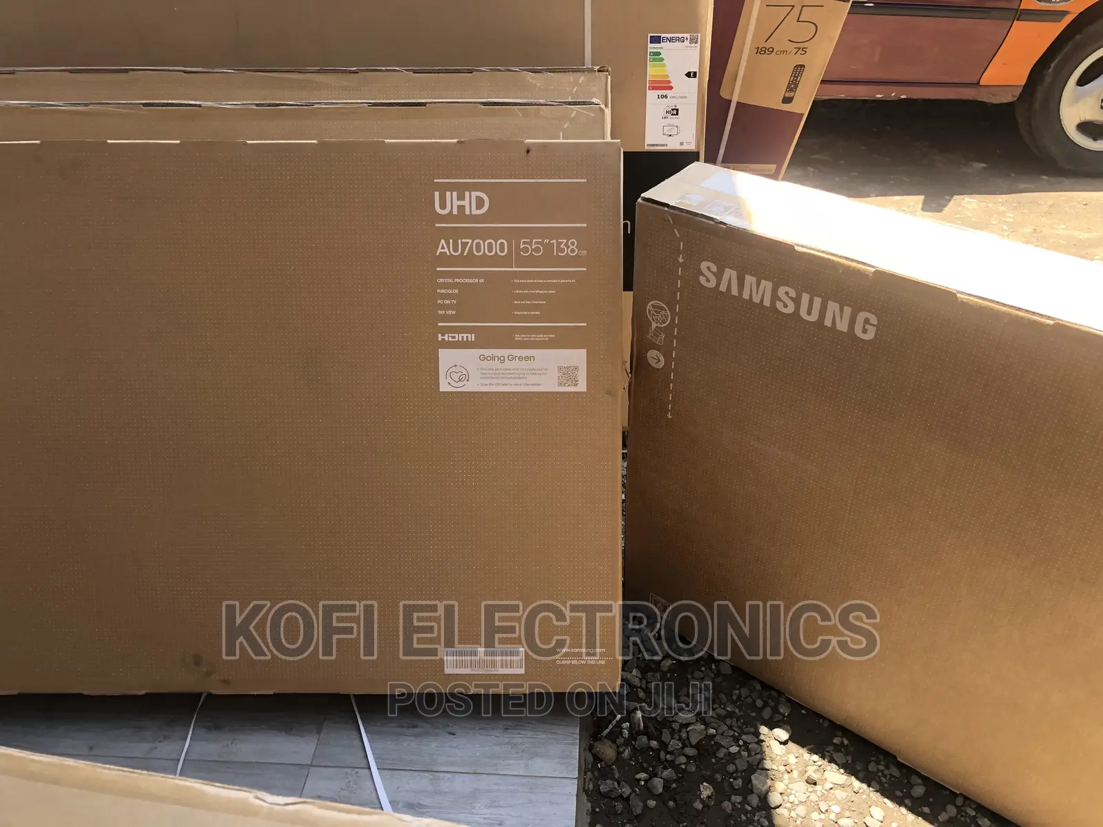 Mobile Tap Mirroring Samsung UA-55AU7000 55" UHD SMART TV