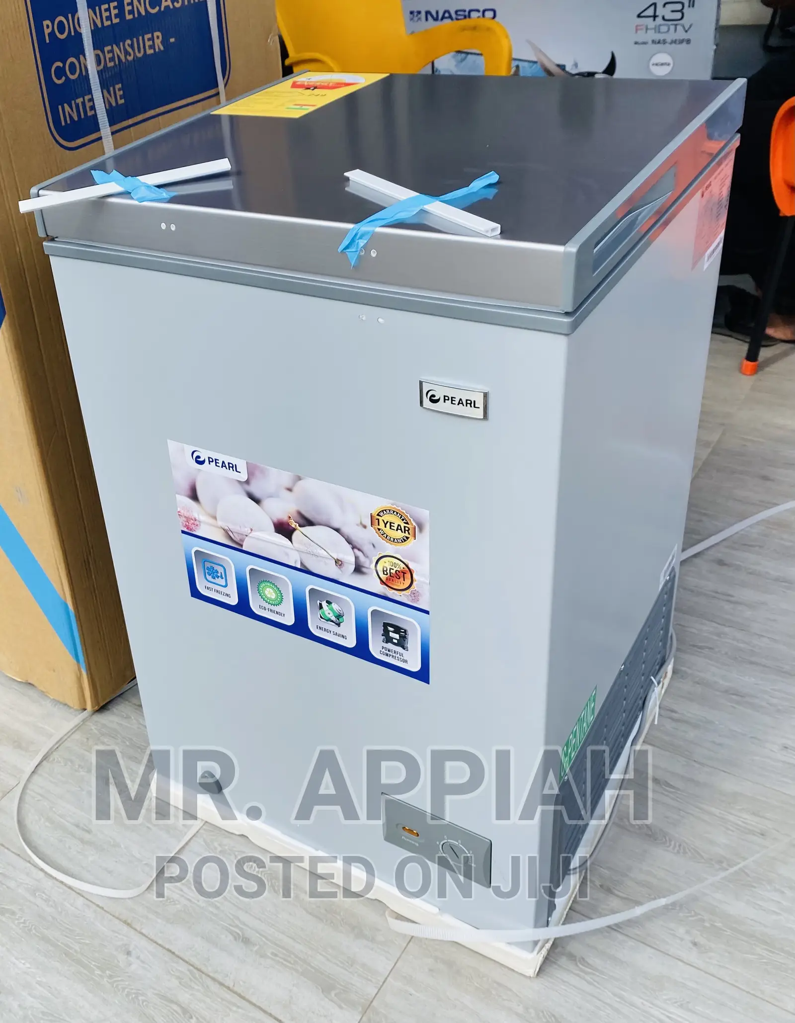Brand New Pearl PF-127 Single Door Freezer(100L)Gray.