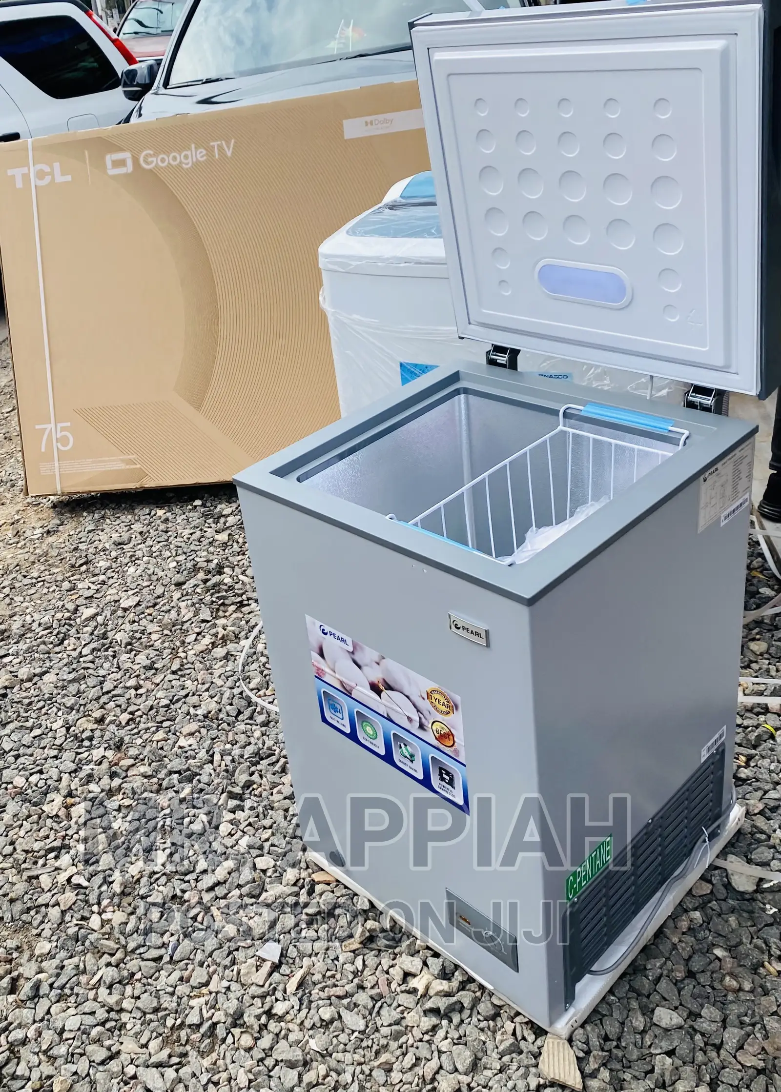 Shop Original Pearl 100L 1 Door Freezer(PF-127)Gray