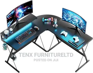 Gaming Desk L Shape /Computer Desk With Hutch (Corner )