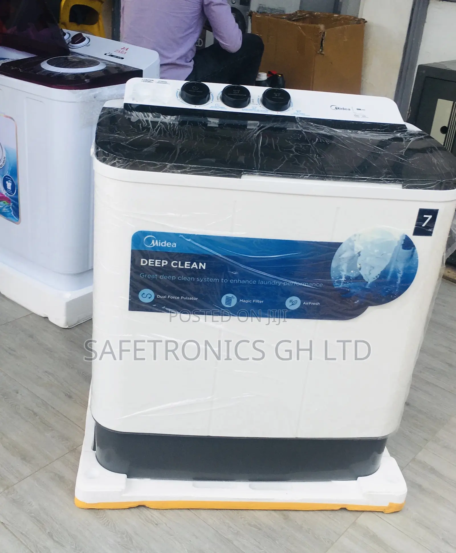 Midea Twintub Washingmachine 7kg Topload Semiautomatic 