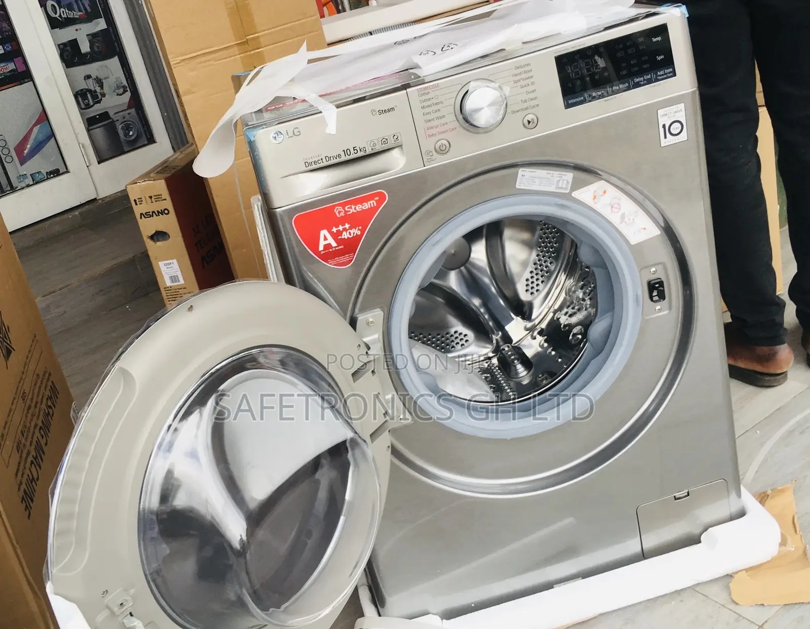Brand New Frontload Fullyautomatic Lg 10.5kg Washingmachine