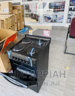 New Volcano 2 Electric + 2 Gas Burner(50x50)+ Oven,Black.