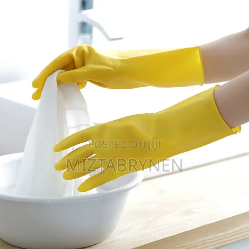 Re-usable Washing Gloves Non-slip Rubber Hand Gloves