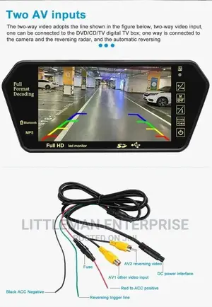 Car Mirror Mp5 Video Player