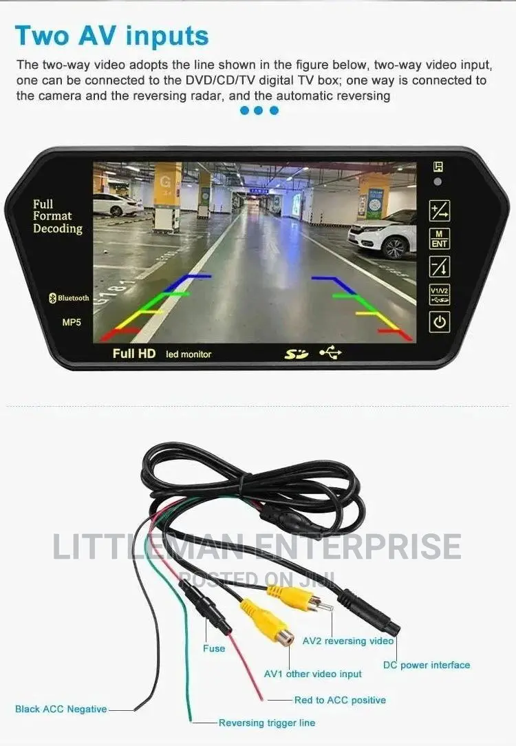 Car Mirror Mp5 Video Player