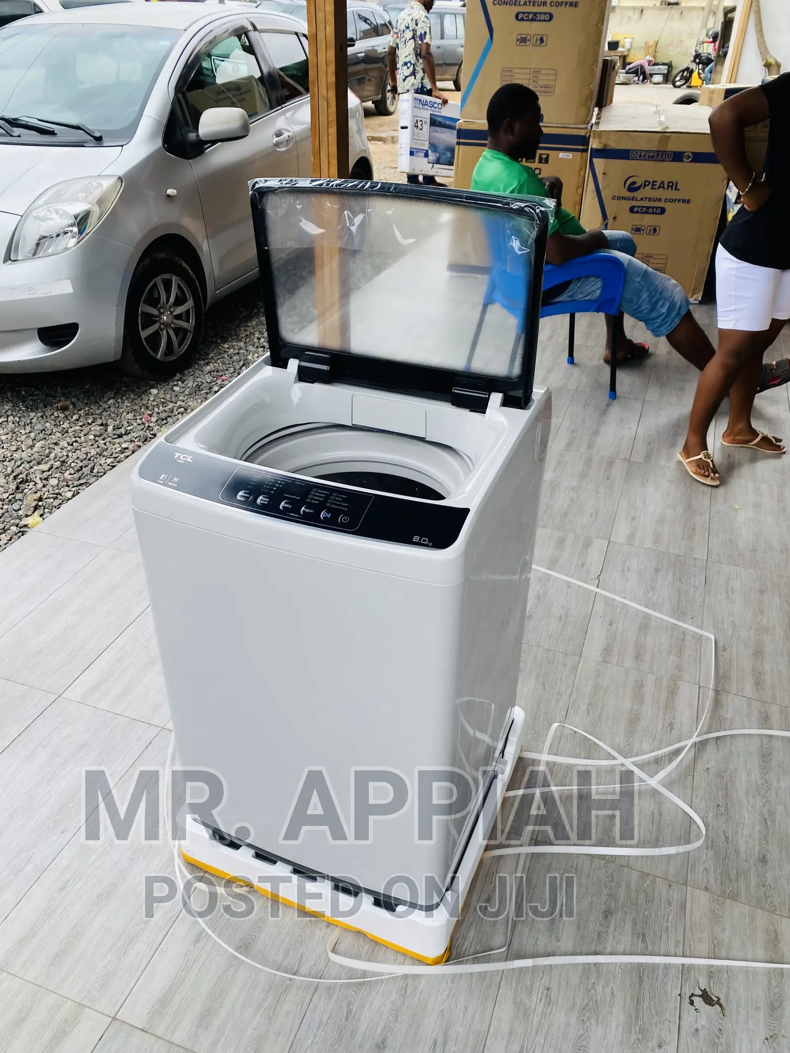 Shop Affordable TCL8kg Top Load Washing Machine(708 TL)Gray