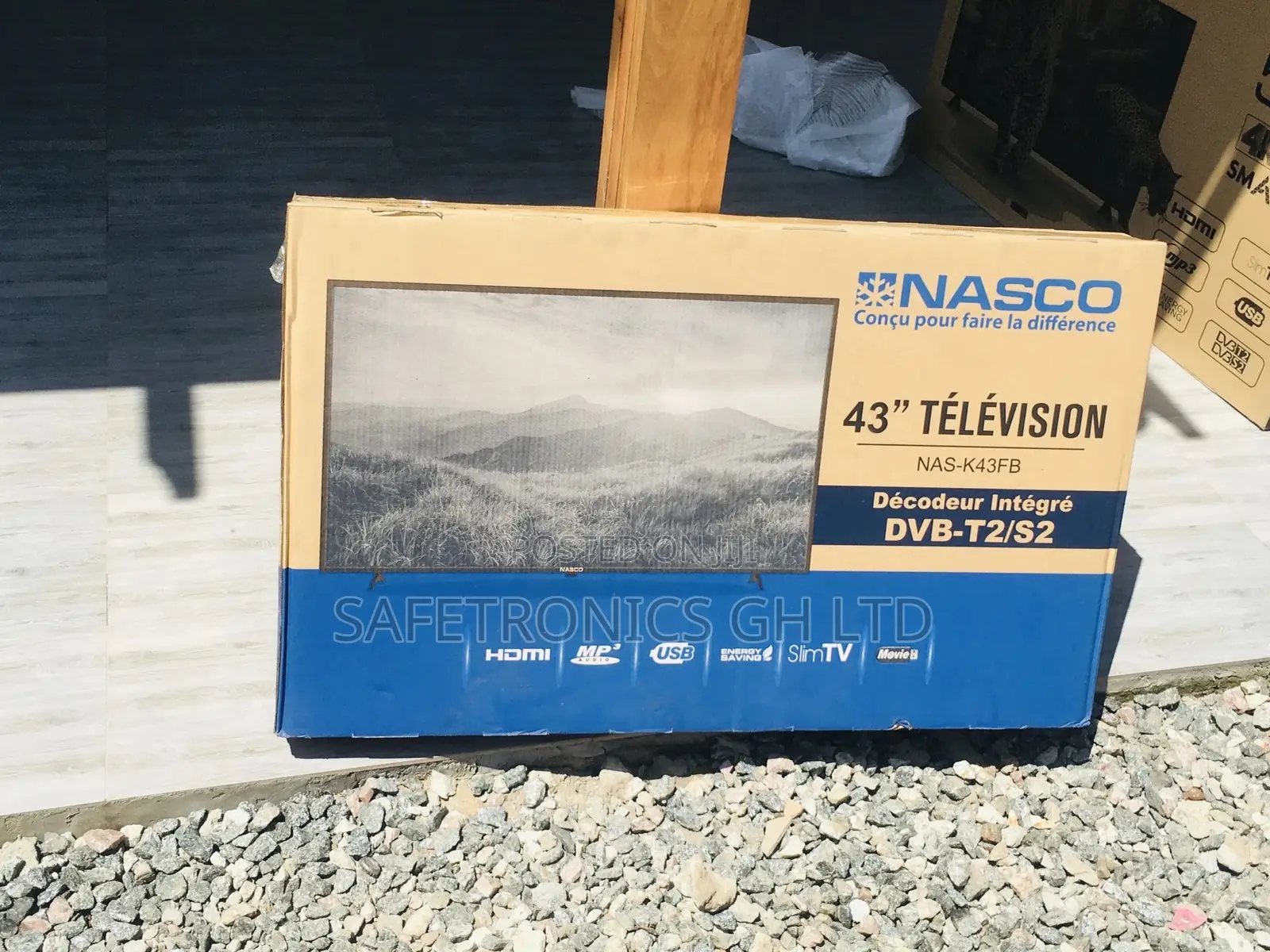 43 Inches Glossy LED Electric Digital Satellite Nasco Tv