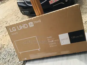 Glossy LED Lg UQ75  Electric Black 55 Inches Tv