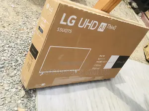 Glossy LED Lg UQ75  Electric Black 55 Inches Tv