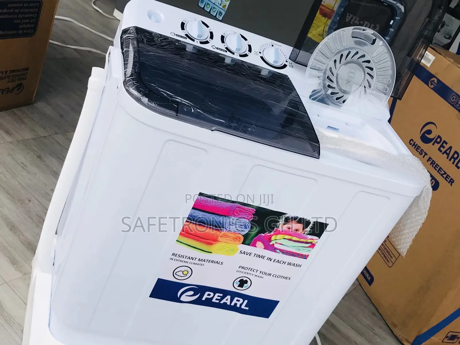 Washingmachine Pearl 12kg White Semiautomatic Topload