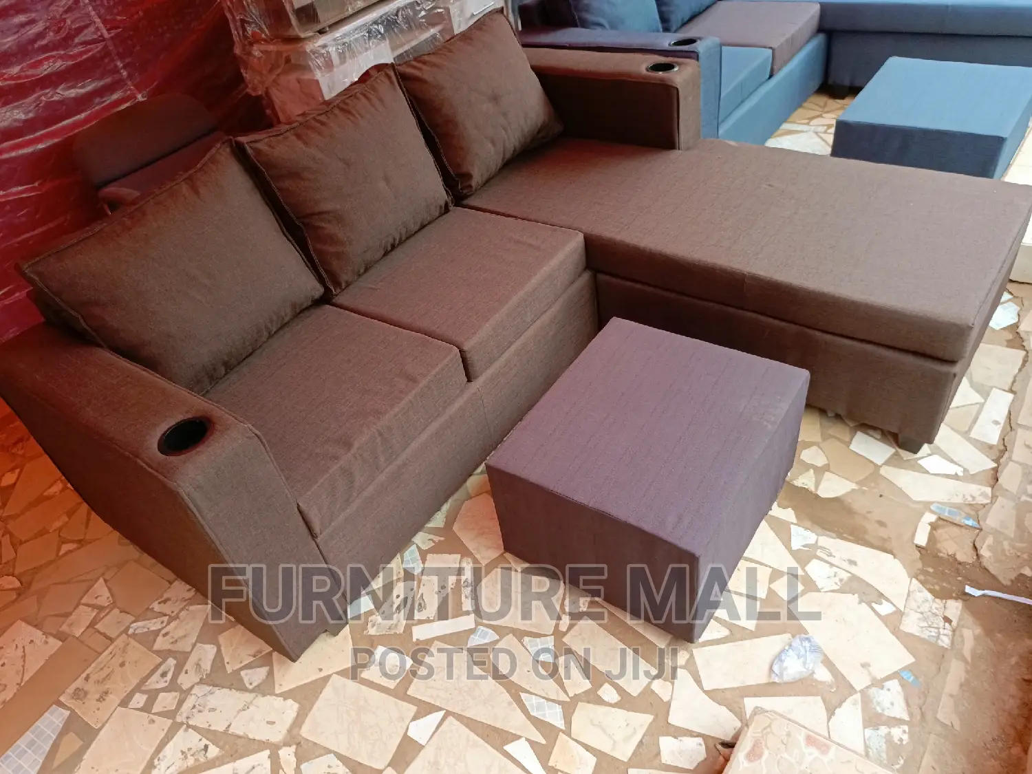 New L Shaped Sofa  Cofe. Free Delivery