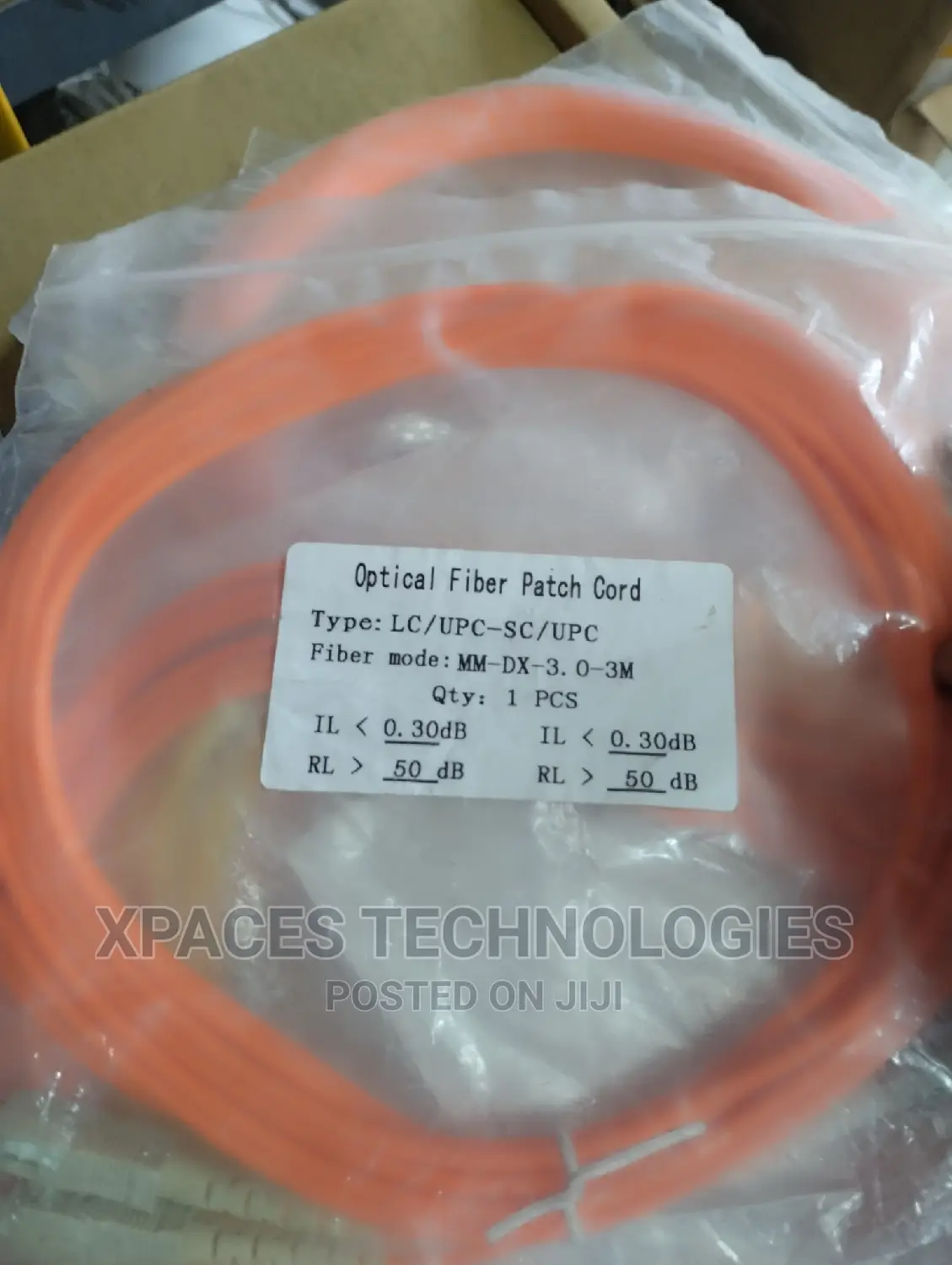 LC- Sc Fiber Patch Cord Multimode Duplex 3M