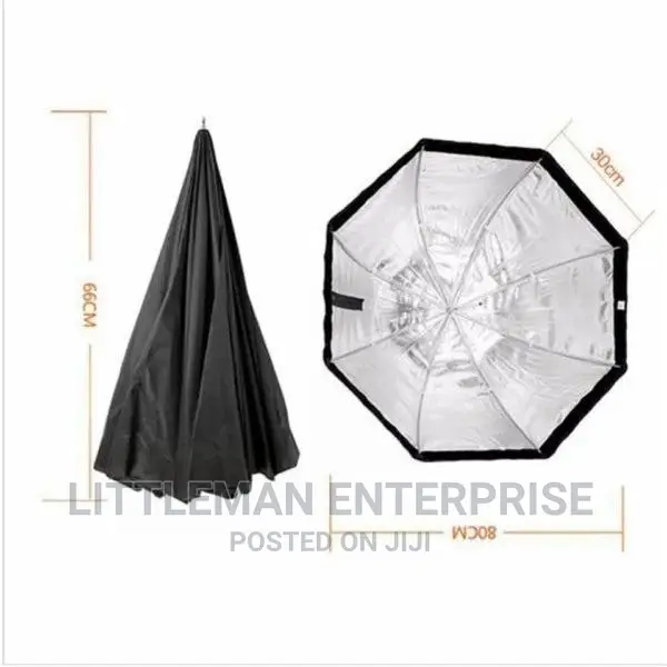 Softbox Umbrella With Stand 120cm (Full Set)