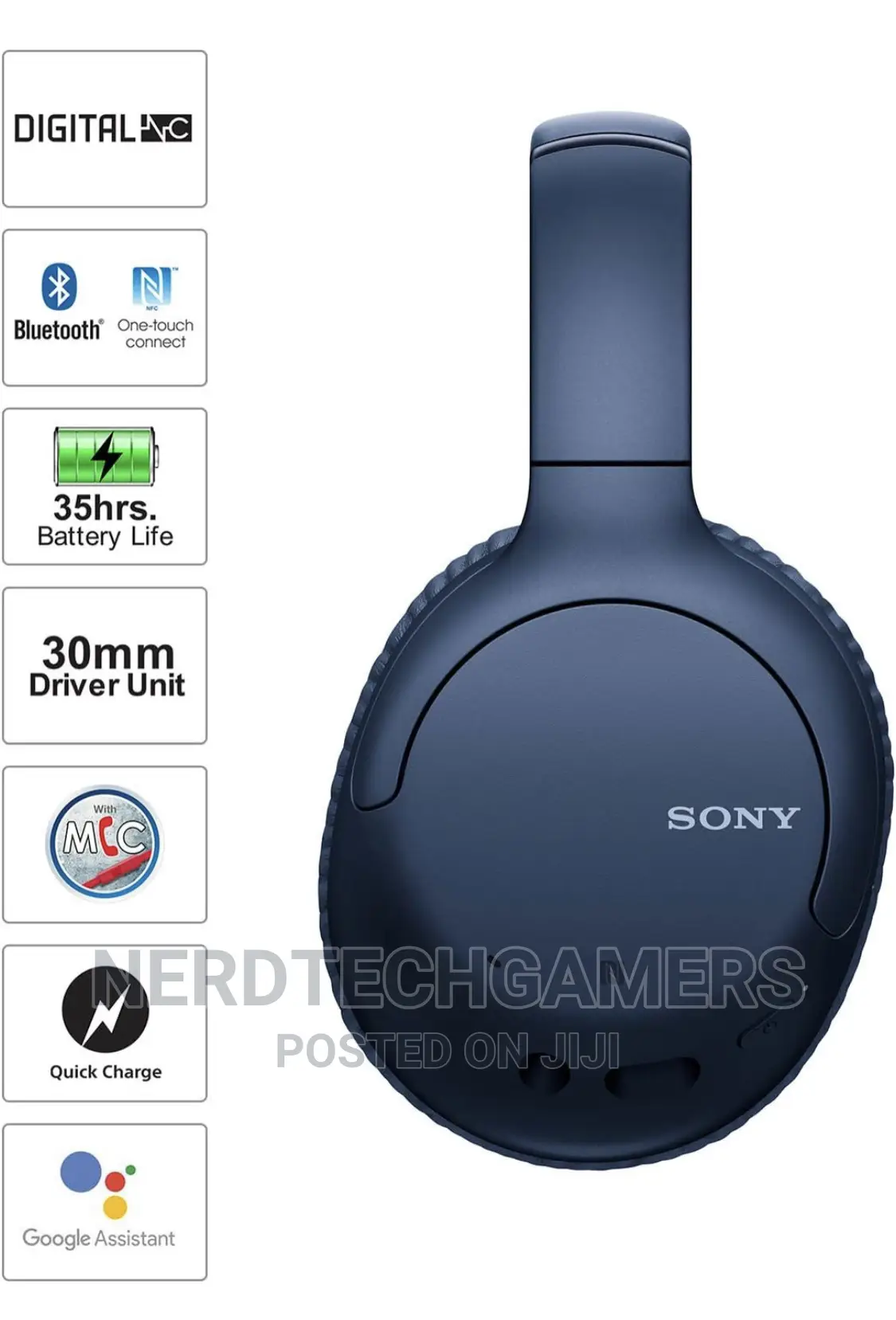 Sony WH-CH710N Active Noise Cancelling Wireless Headphones