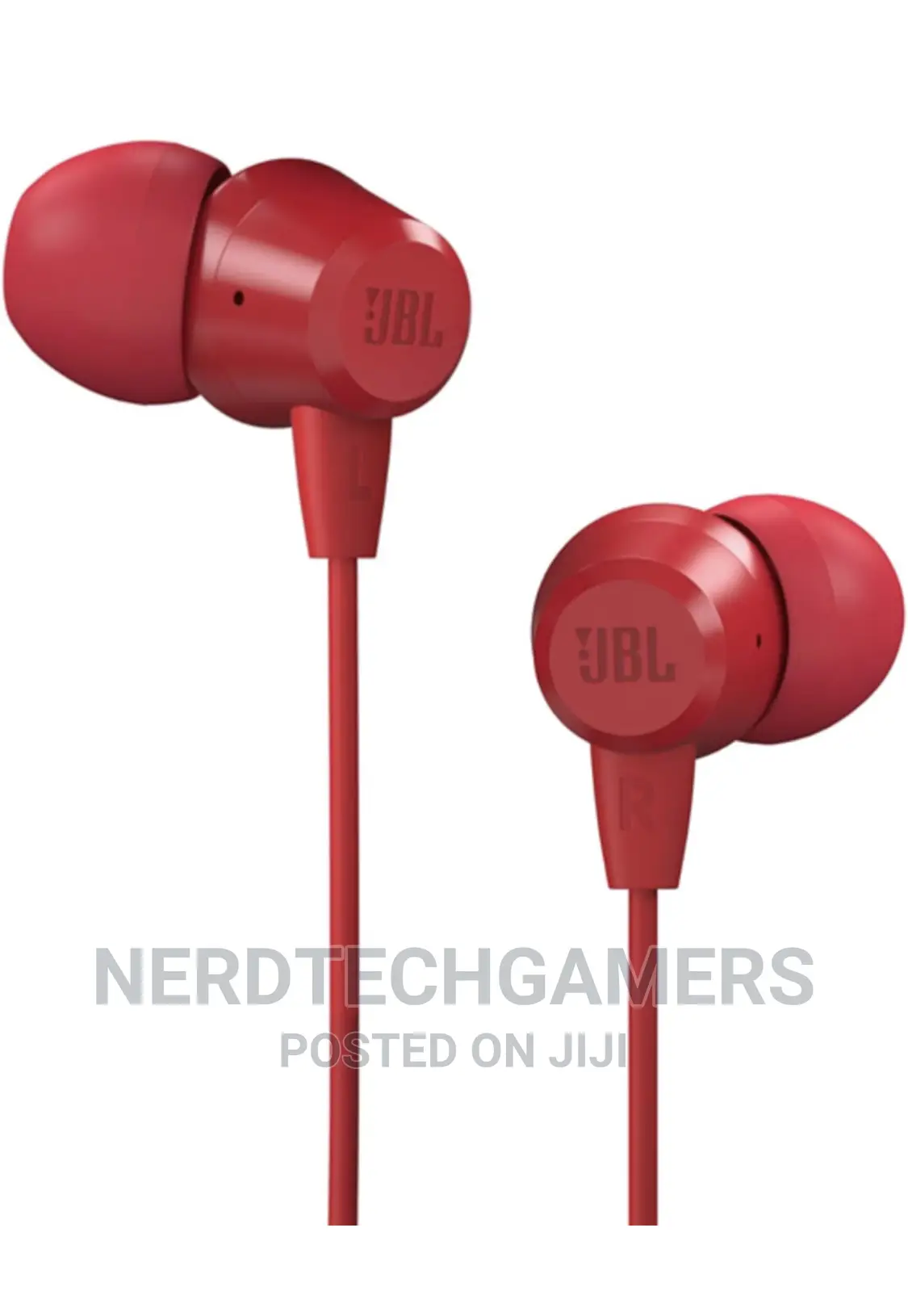 JBL T50HI in-Ear Wired Headphone With Noise Mic (Red)