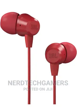 JBL T50HI in-Ear Wired Headphone With Noise Mic (Red)