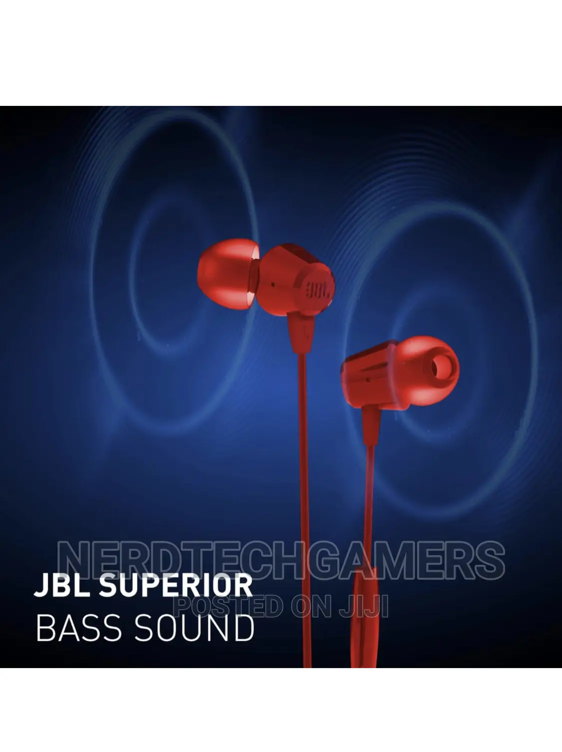 JBL T50HI in-Ear Wired Headphone With Noise Mic (Red)