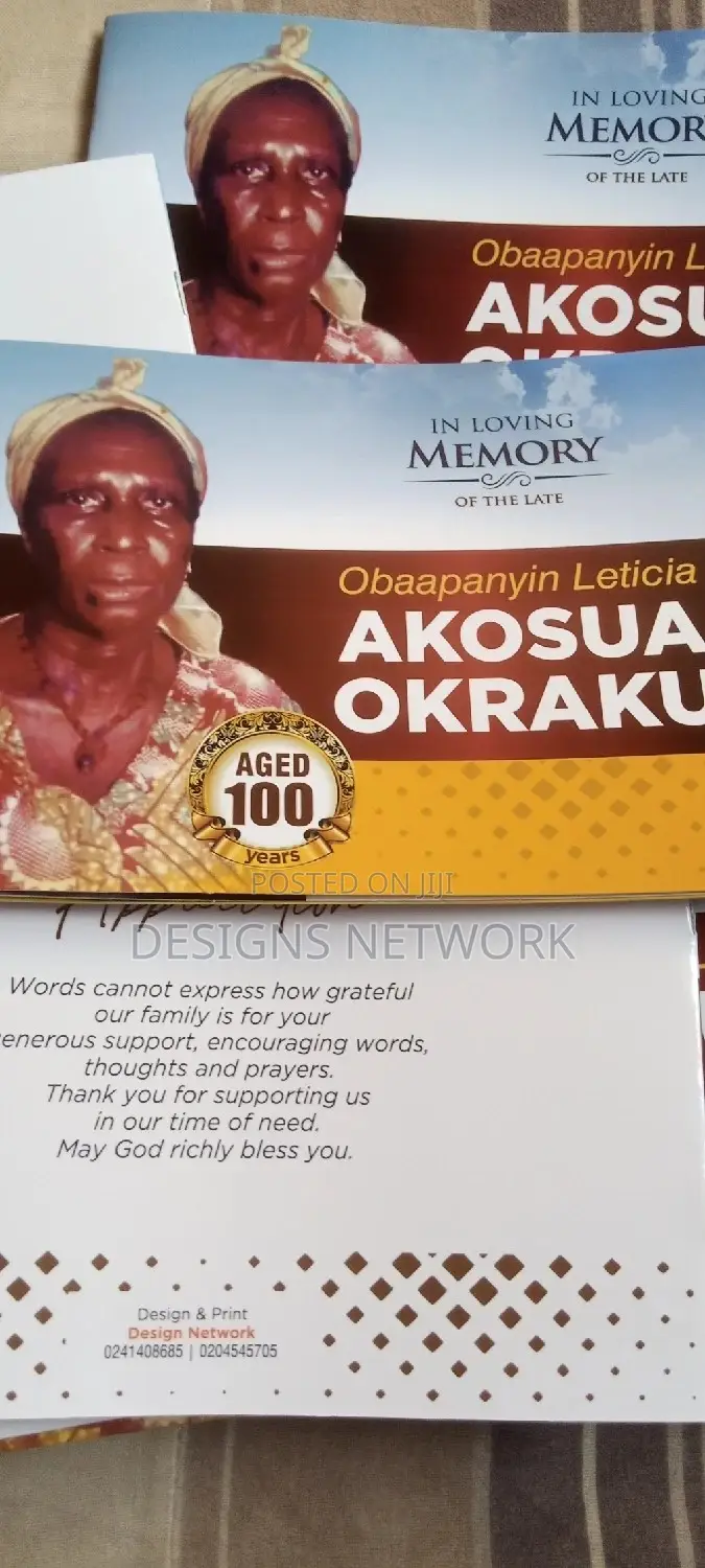 Books/Brochures for Funeral