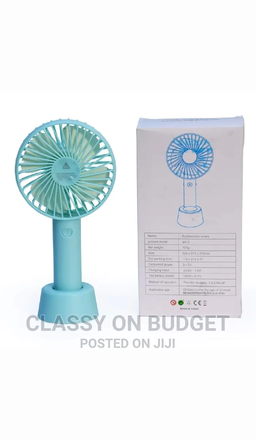Handveld Bridal Usb Rechargable Fan