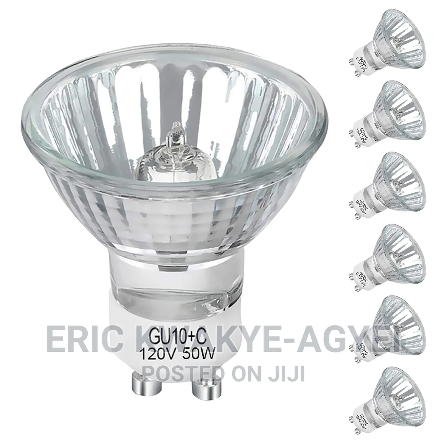 Eurolux G413 GU10 50W Ceramic Base Alu Reflector Halogen