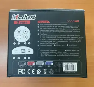 Maxbest Deep Base Mini Bluetooth Speaker With FM - S60u-1