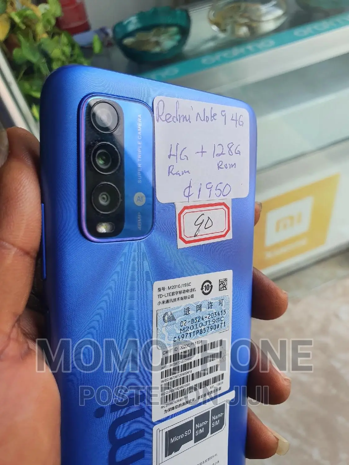 Xiaomi Redmi Note 9 4G 128 GB Blue