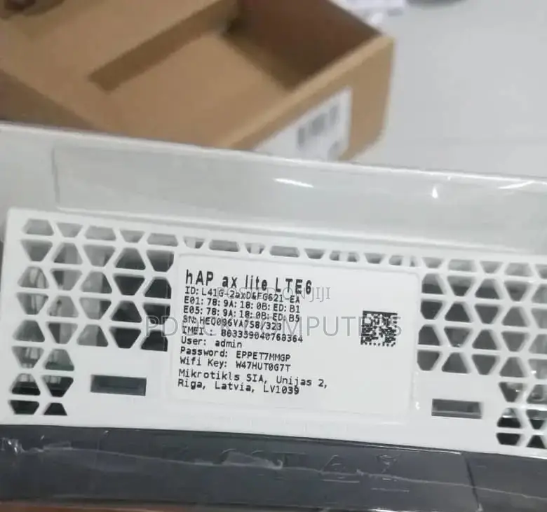 Mikrotik Hap Ax Lite LTE6 Wifi 6 Modem Router
