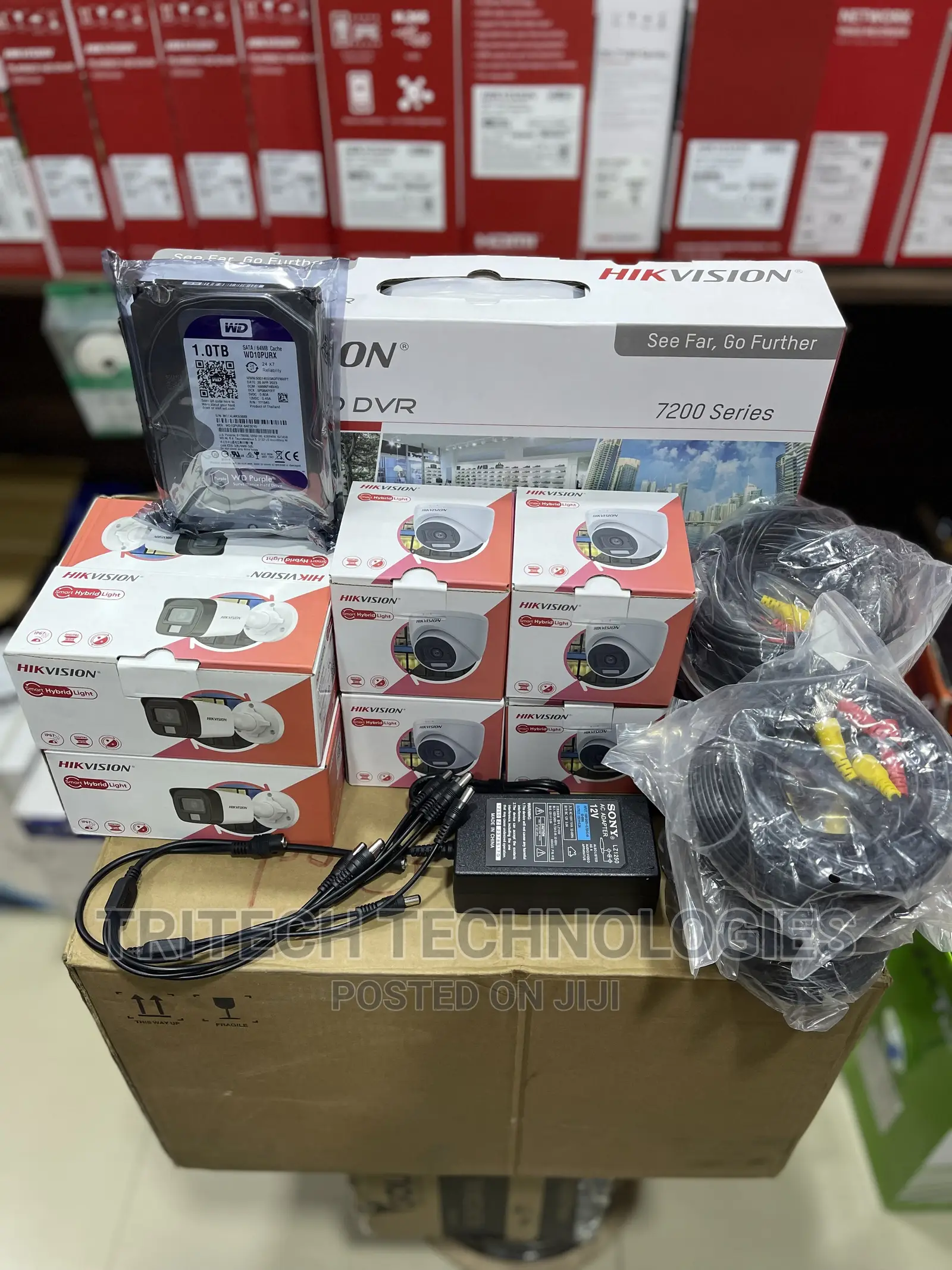 Hikvision 8ch KIT Full-Color With Sound With 1tb