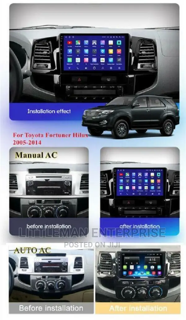 Toyota Fortuner Hilux 2008-2014 Android Player +FREE CAMER