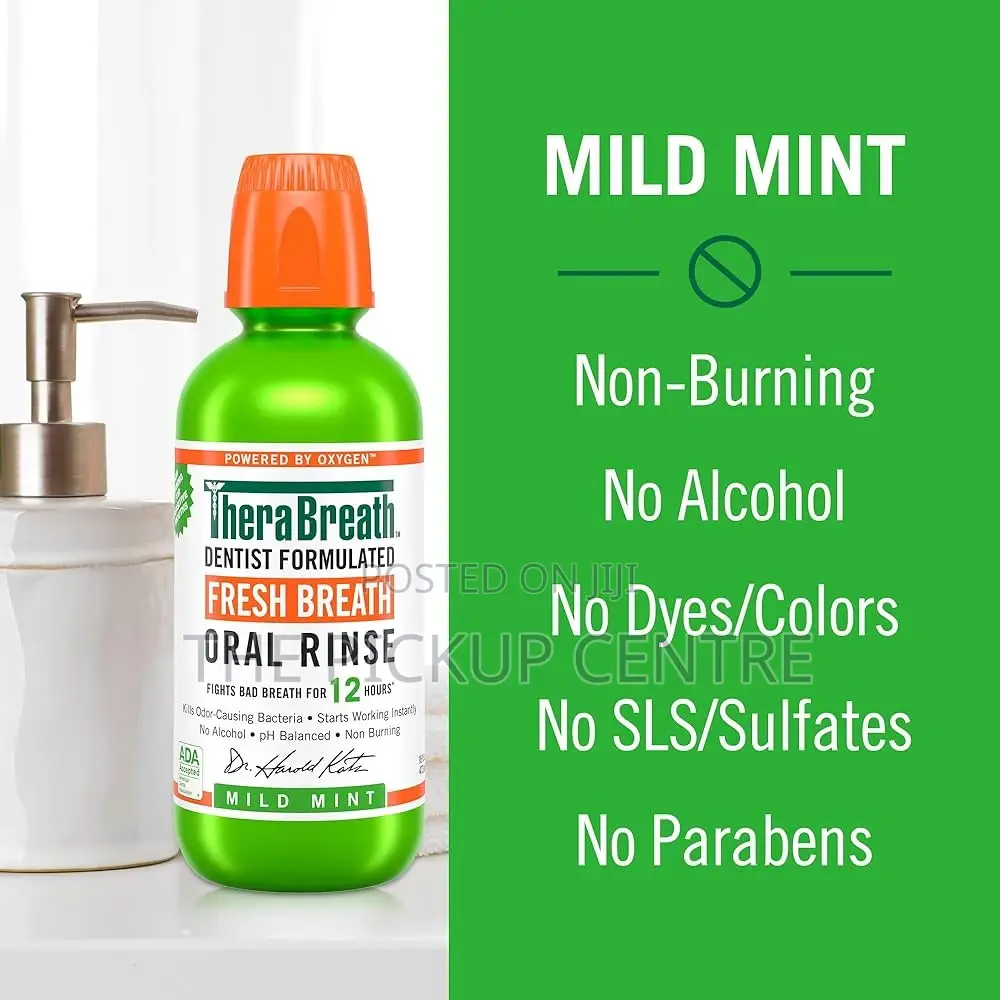 Therabreath 12-Hour Fresh Breath Oral Rinse Mouthwash 473ml