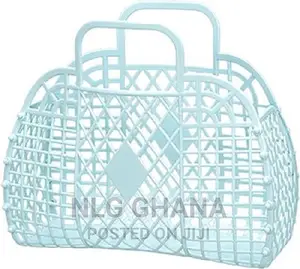 Plastic PVC Beach Jelly Basket Bag