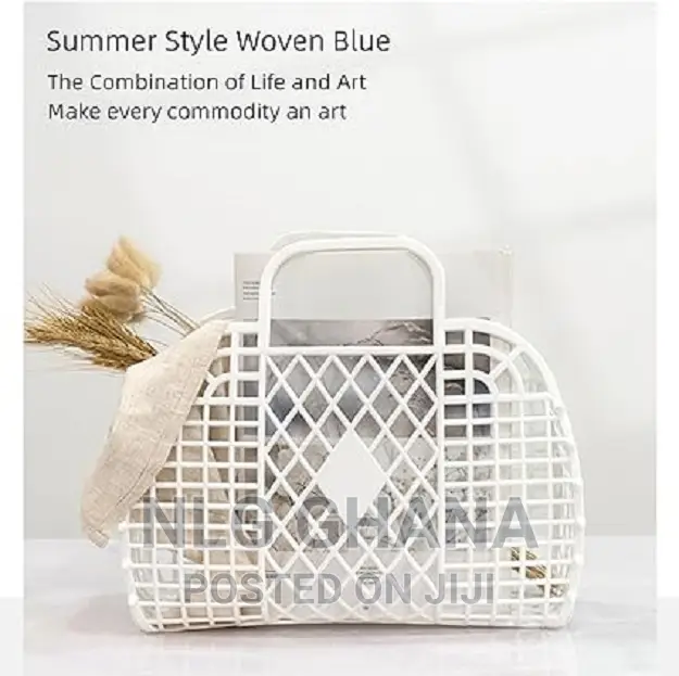 Plastic PVC Beach Jelly Basket Bag