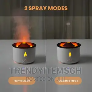 Volcanic Flame Humidifier Aroma Diffuser With Remote Control