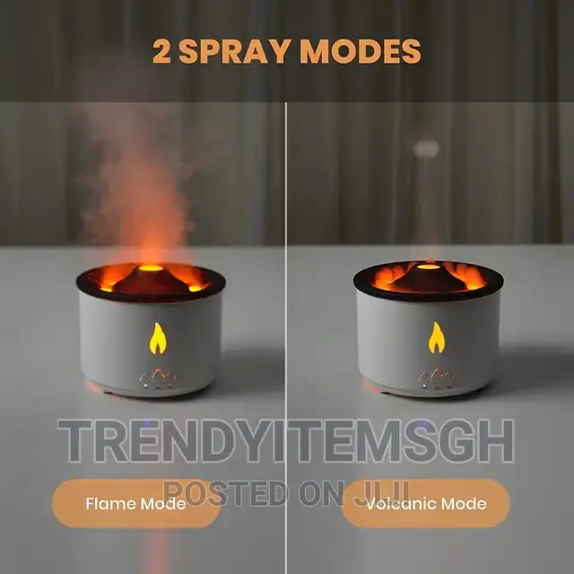 Volcanic Flame Humidifier Aroma Diffuser With Remote Control