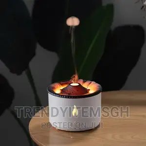 Volcanic Flame Humidifier Aroma Diffuser With Remote Control