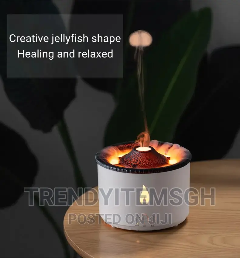 Volcanic Flame Humidifier Aroma Diffuser With Remote Control