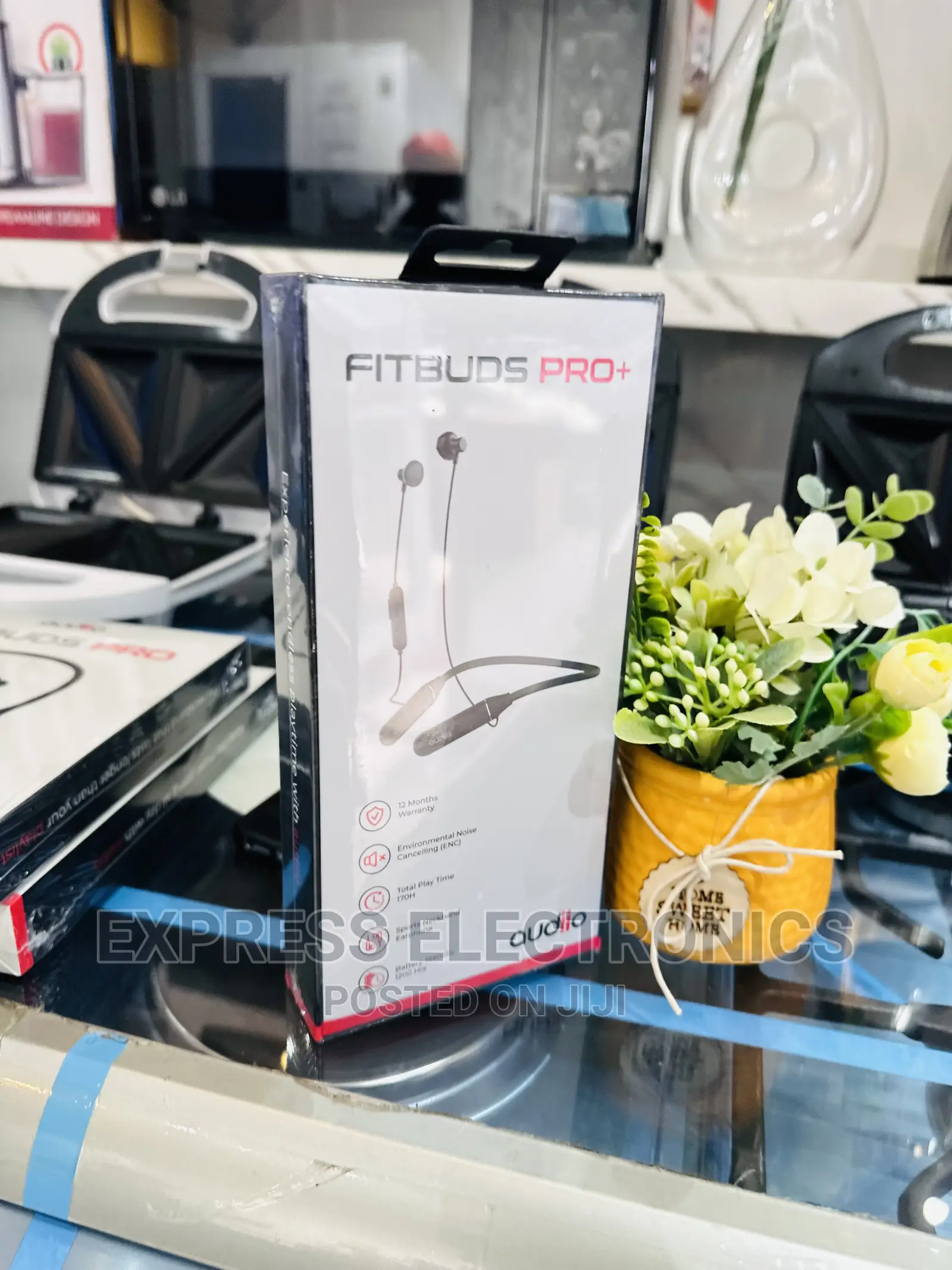 Stylish Design Black Audiio Fitbuds Pro