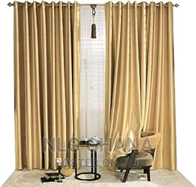 2 in 1 Pair High Quality Curtains - 140x260cm