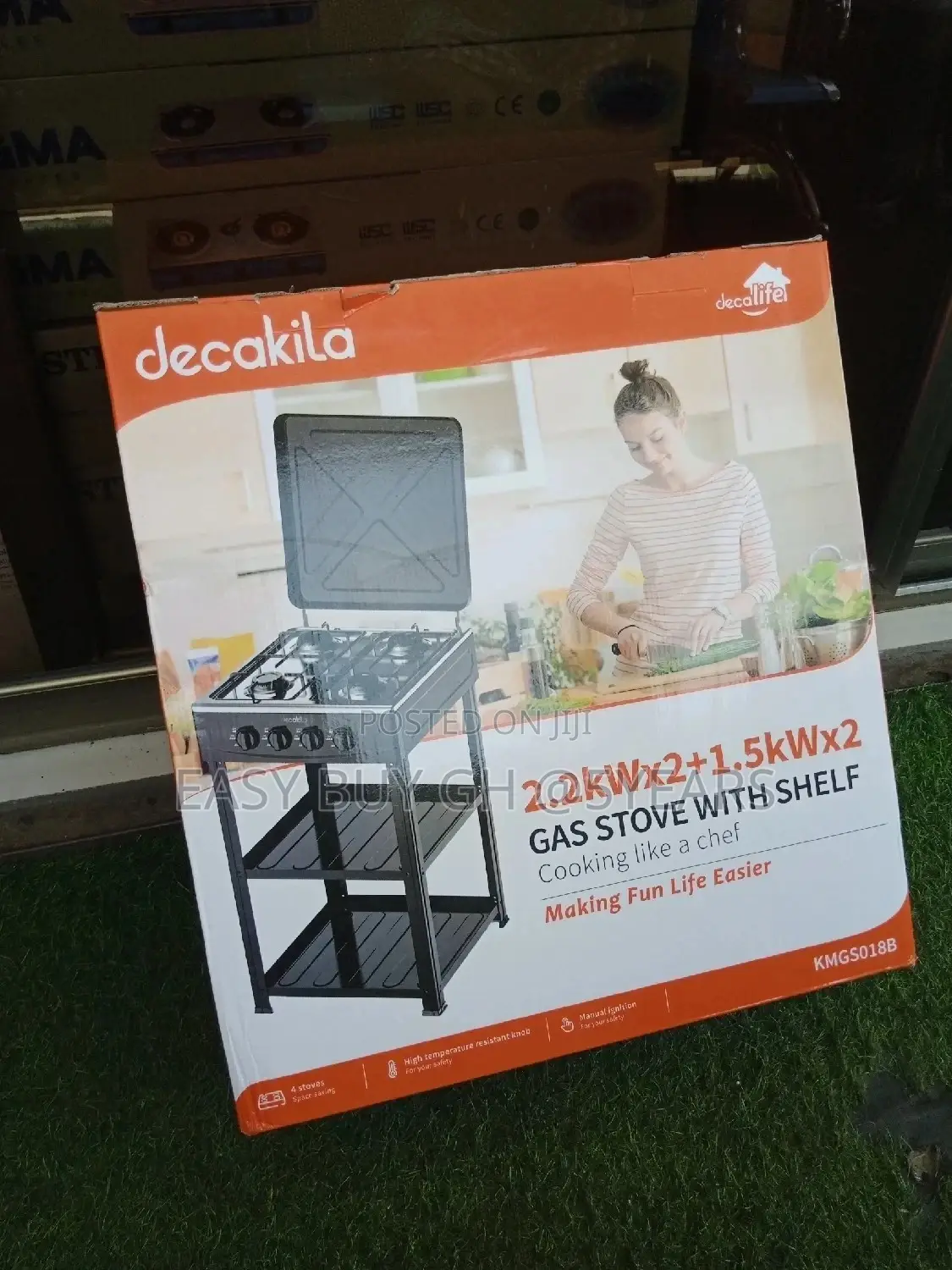 Gas Stove With Shelf