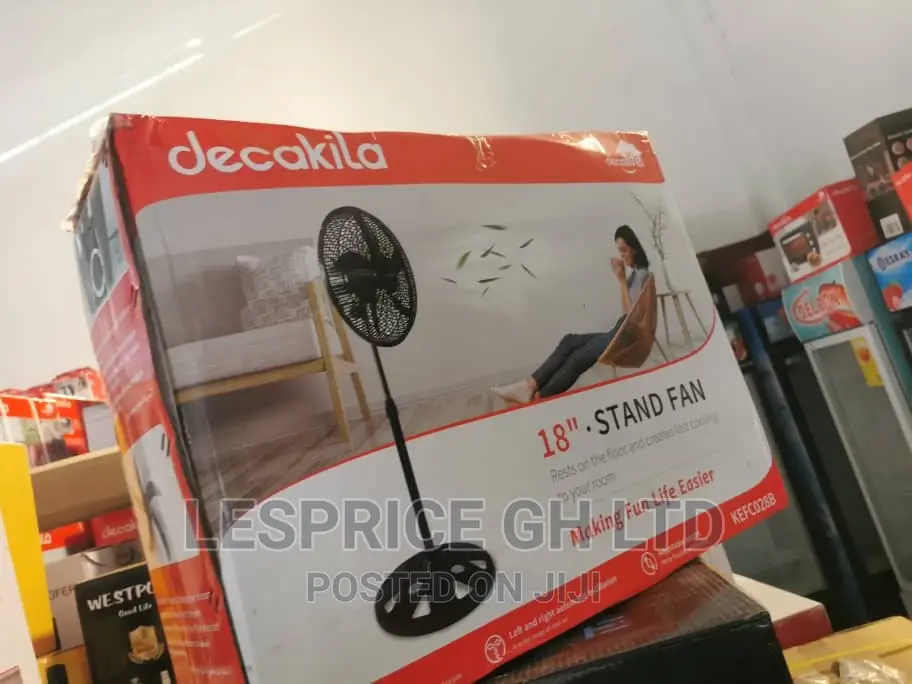 Height Adjustable-Decakila 28” Standing Fan